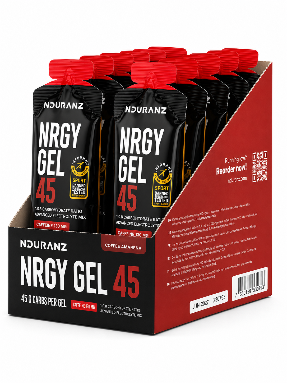 Nduranz Nrgy Gel 45 med koffein